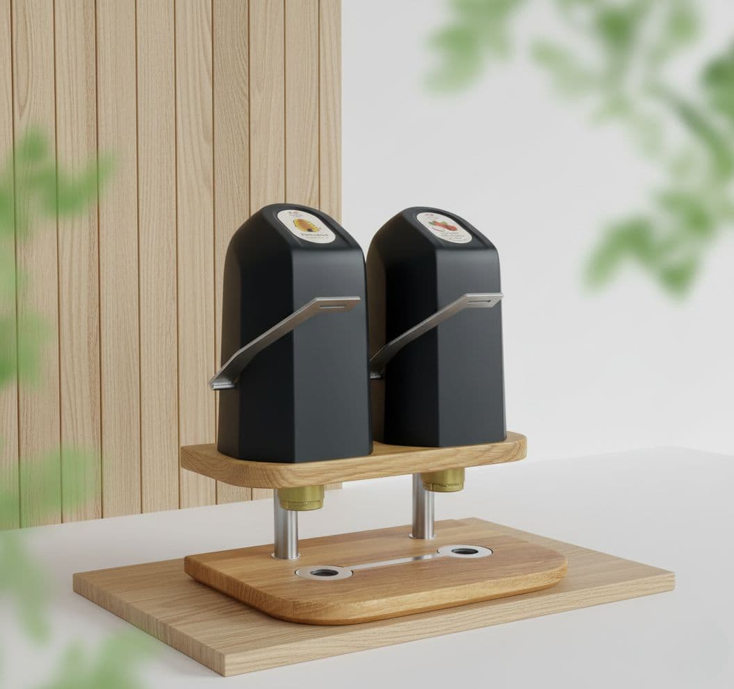 TastyJams 2-taps dispenser. Elegant design voor het ontbijtbuffet.
